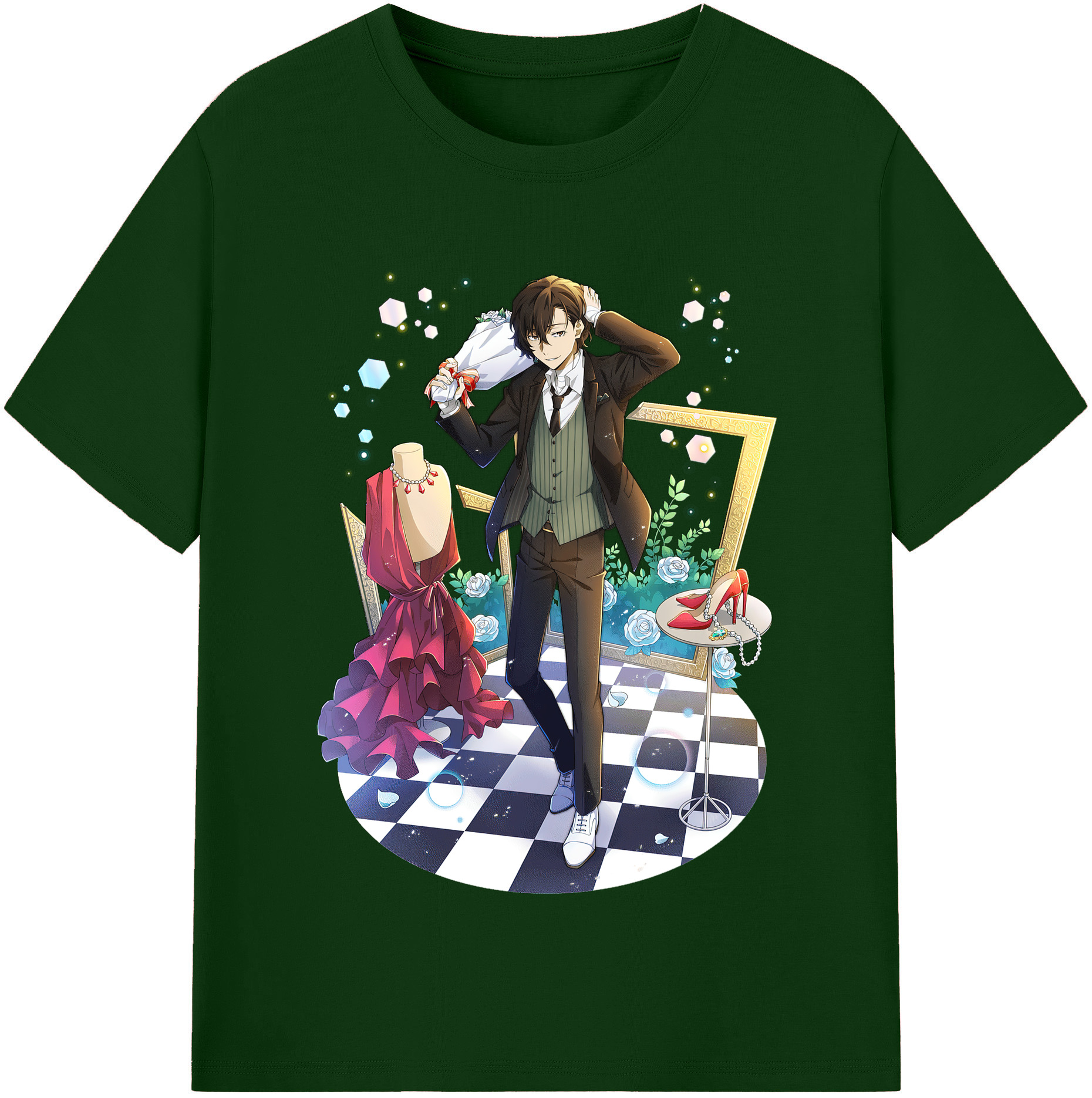 （画像用） 文豪ストレイドッグス Bungo Stray Dogs 綿100％半袖Tシャツ（フロントプリント）